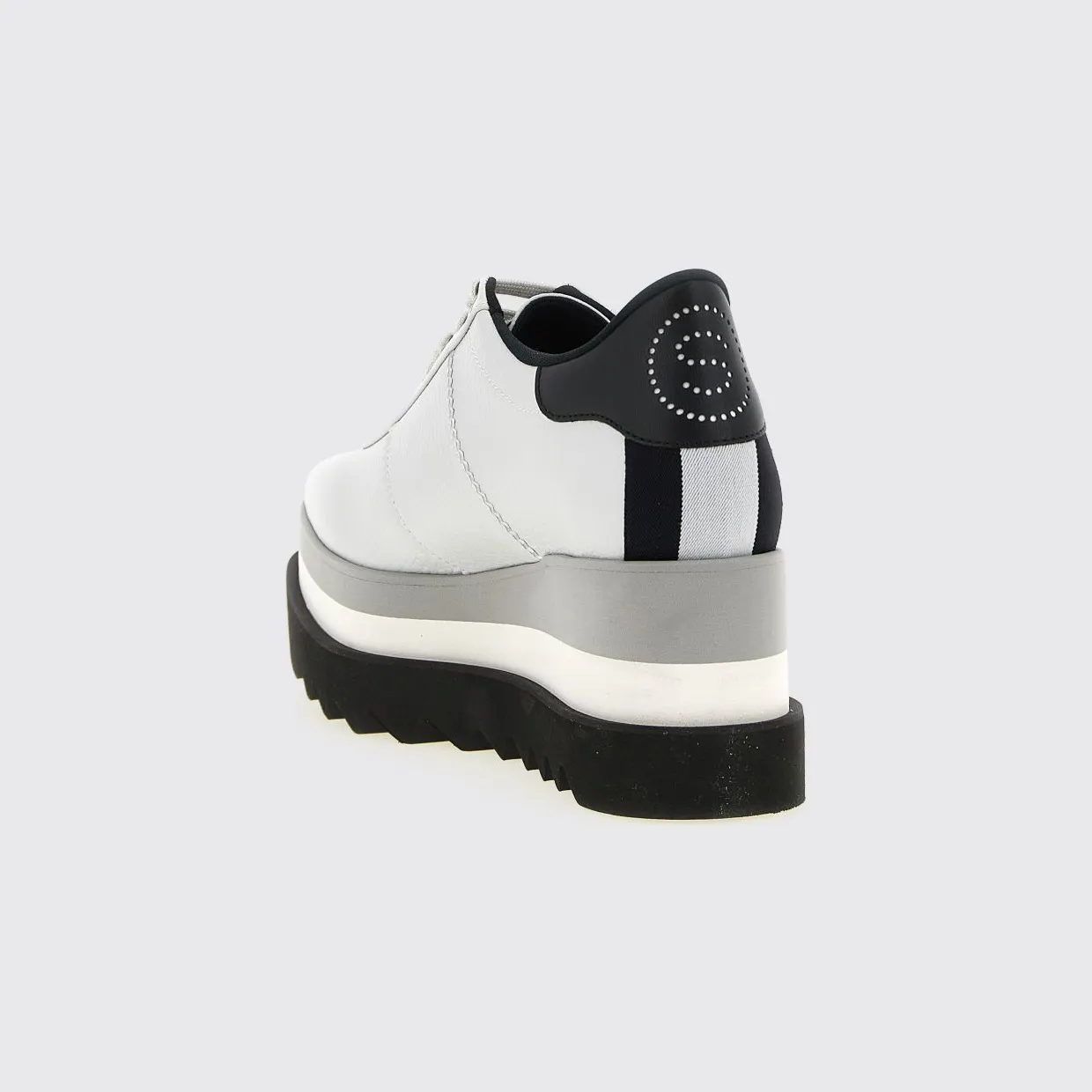 Stella McCartney Elyse Wedge Sneakers in Polyurethane Grey (810611E002881705) (2)