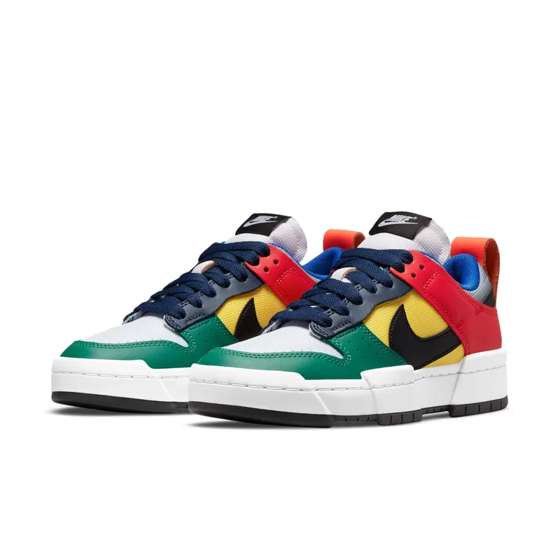 Nike Dunk Low Disrupt ‘Multi-Color’ (2021) – “Wolf Grey / Tour Yellow / University Red / Black” (CK6654-004)