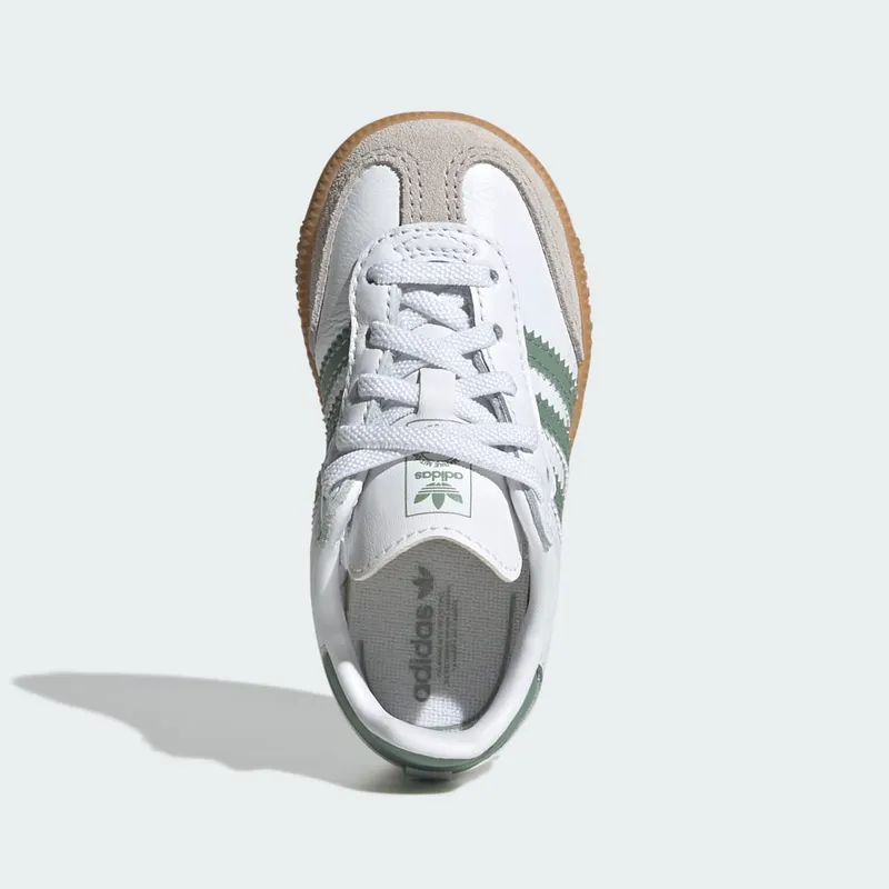 Adidas Samba OG Kids Cloud White / Silver Green / Gum (JP5487)