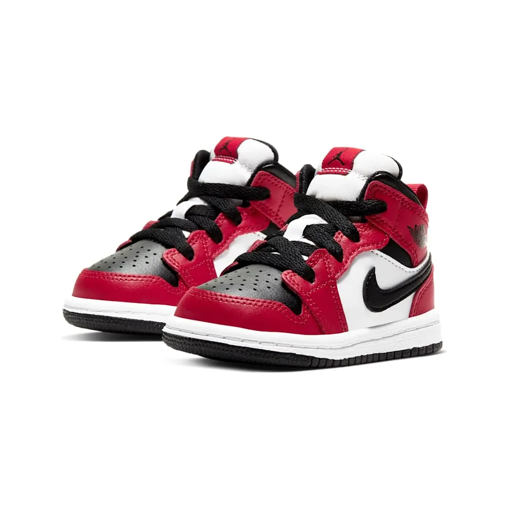 Jordan 1 Mid Chicago Toe (TD) Black/Gym Red-Black (640735-069)