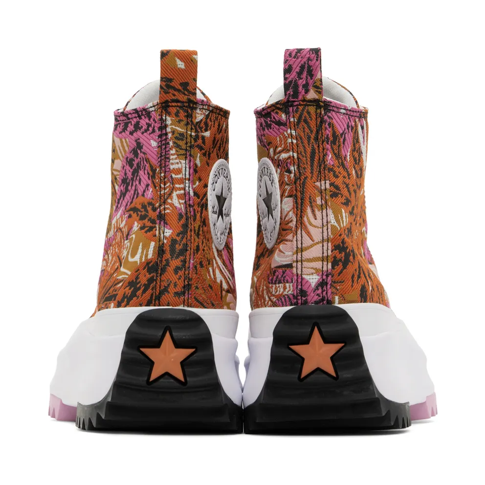 Converse Run Star Hike Platform Tropical Florals Mantra Orange/Black/White (A00551C)