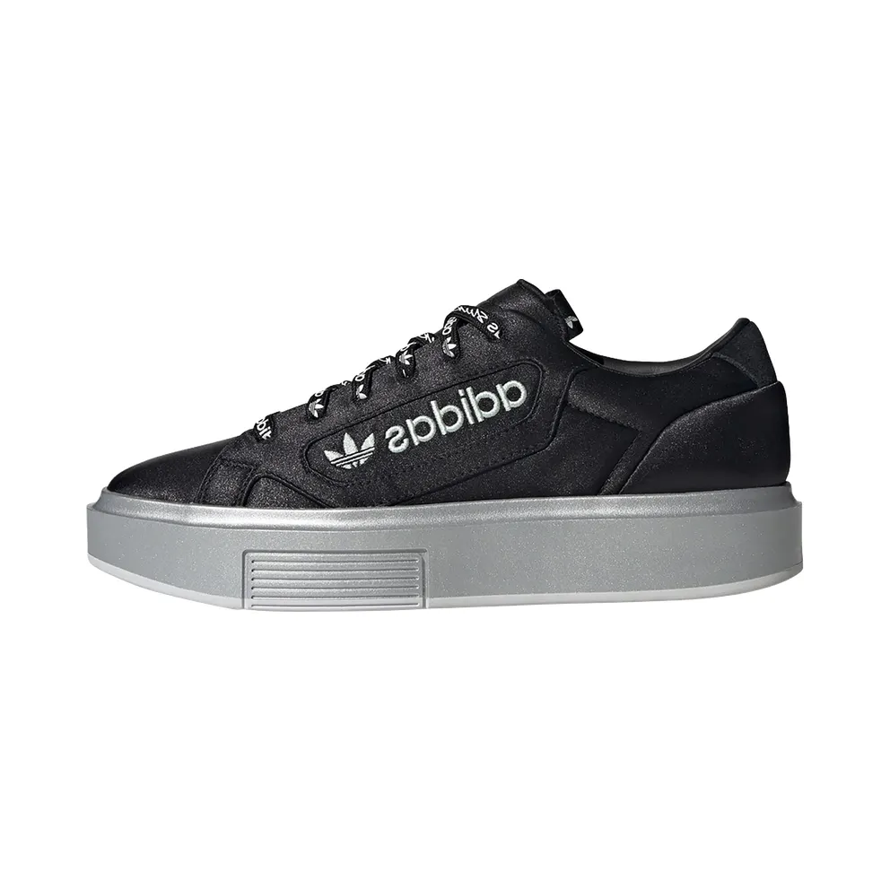 adidas Sleek Super Schuh Core Black / Silver Metallic / Dash Green (EG7881)