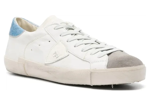 Philippe Model Mixage Logo Detail “White/Blue” (PRLU WX52) (4)