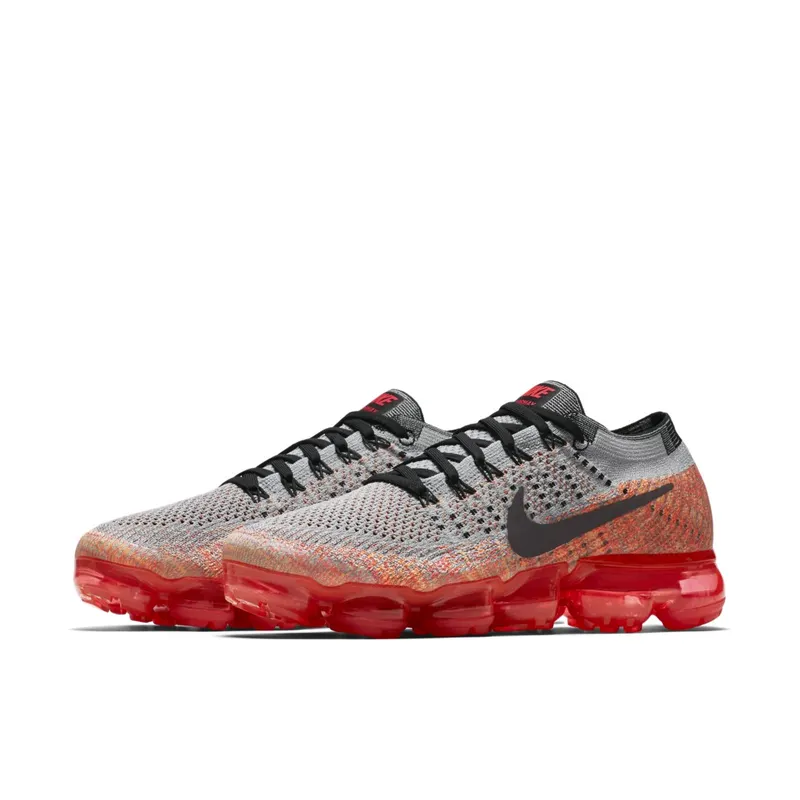 Nike Air VaporMax Wolf Grey Bright Crimson (W) Wolf Grey/Black-Light Crimson (849557-026)