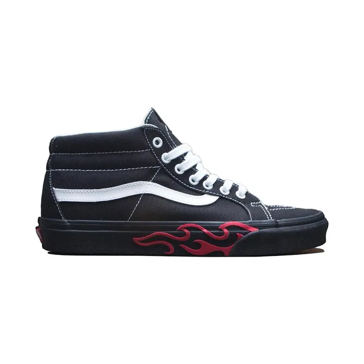 Vans SK8-Hi Mid Black Flames (VN0MV8UQZ)