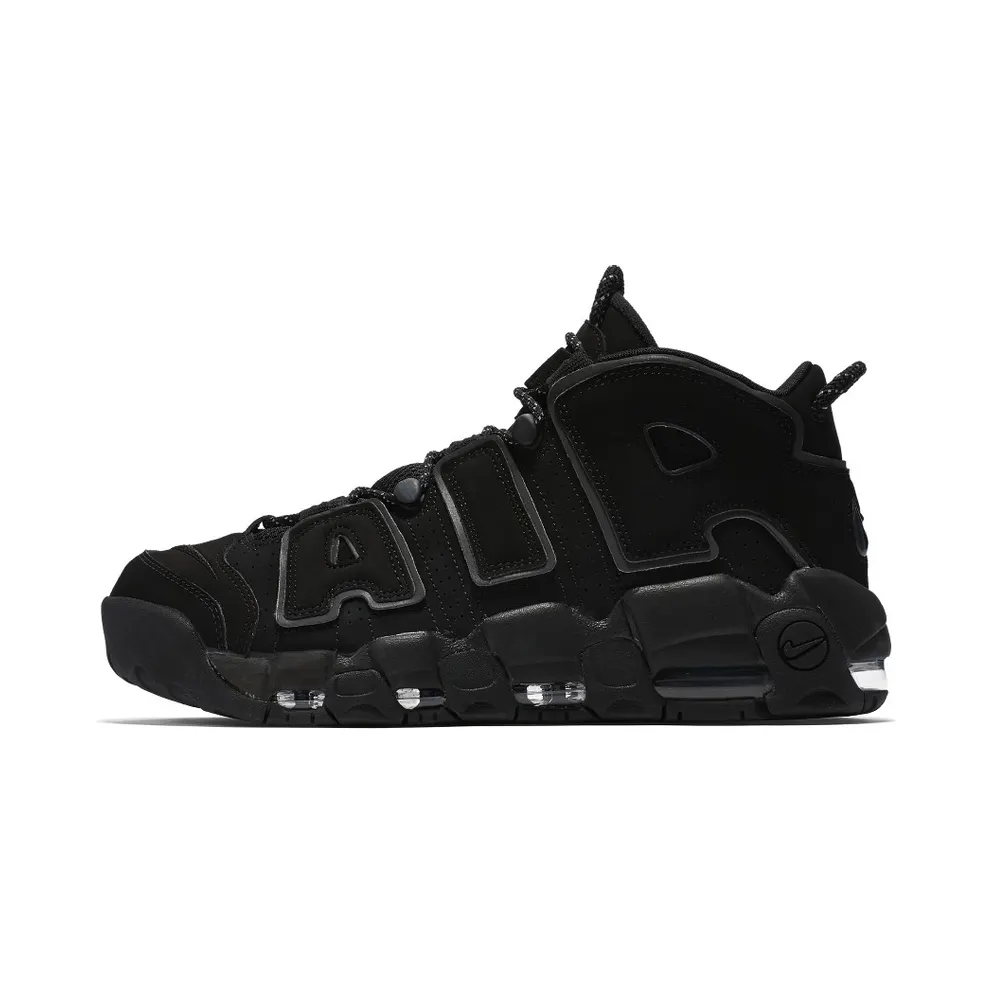 Nike Air More Uptempo Black Reflective (2018) Black/Black-Black (414962-004)