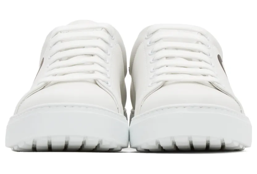 Salvatore Ferragamo White Gancini Sneakers (747213 20489004) (2)