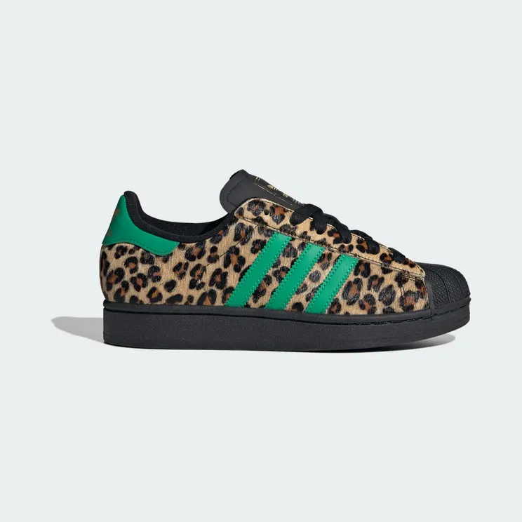 Adidas Superstar II Core Black / Court Green / Gold Metallic “Leopard” (JP8165)