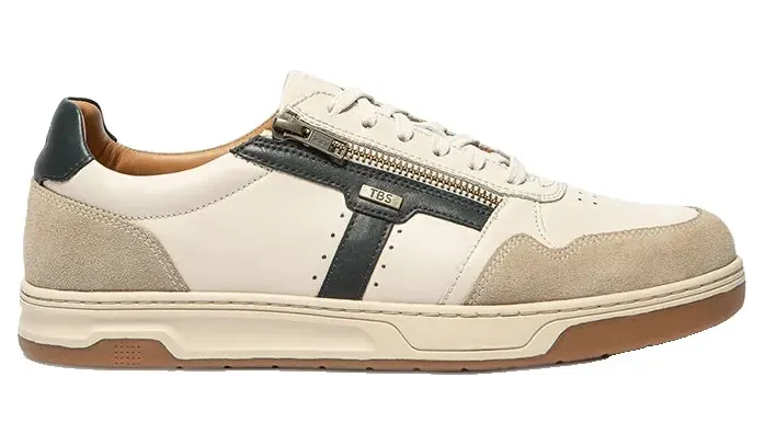 TBS sneaker crème/marine (THEOZIP-C8C63)