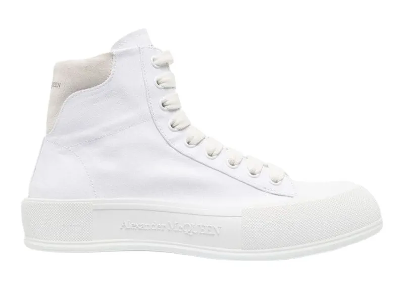 Alexander McQueen Deck Plimsoll High Top White (667816W4MV79000)