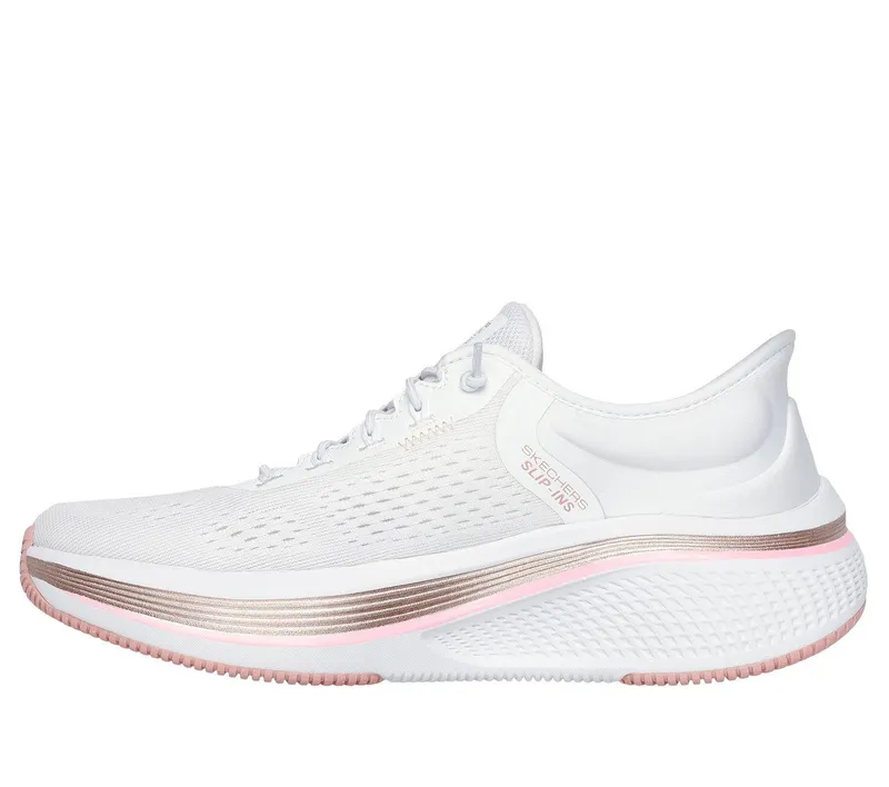 Skechers Slip-ins: GO RUN Elevate 2.0 – Banyan Sneaker White/Pink