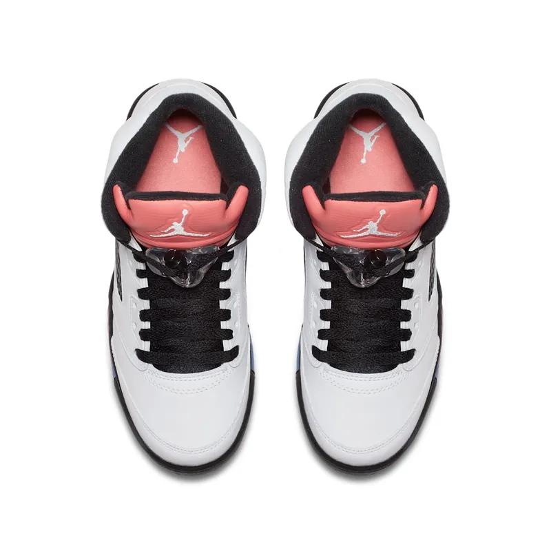 Jordan 5 Retro Sunblush (GS) White/White-Sunblush-Black (440892-115)