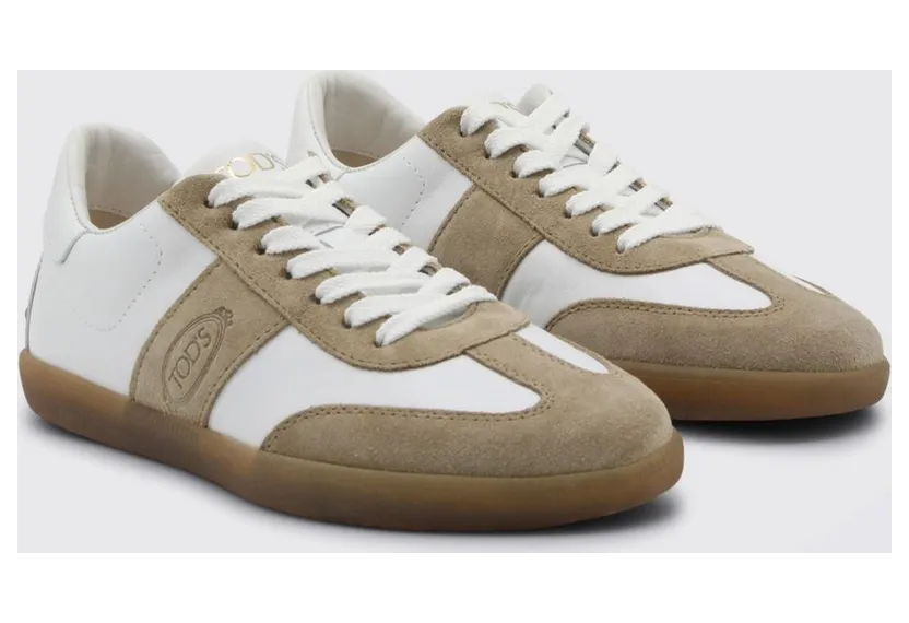 Tod’s Tabs Leather Sneakers White (XXW68C0IJ20IRA3005)