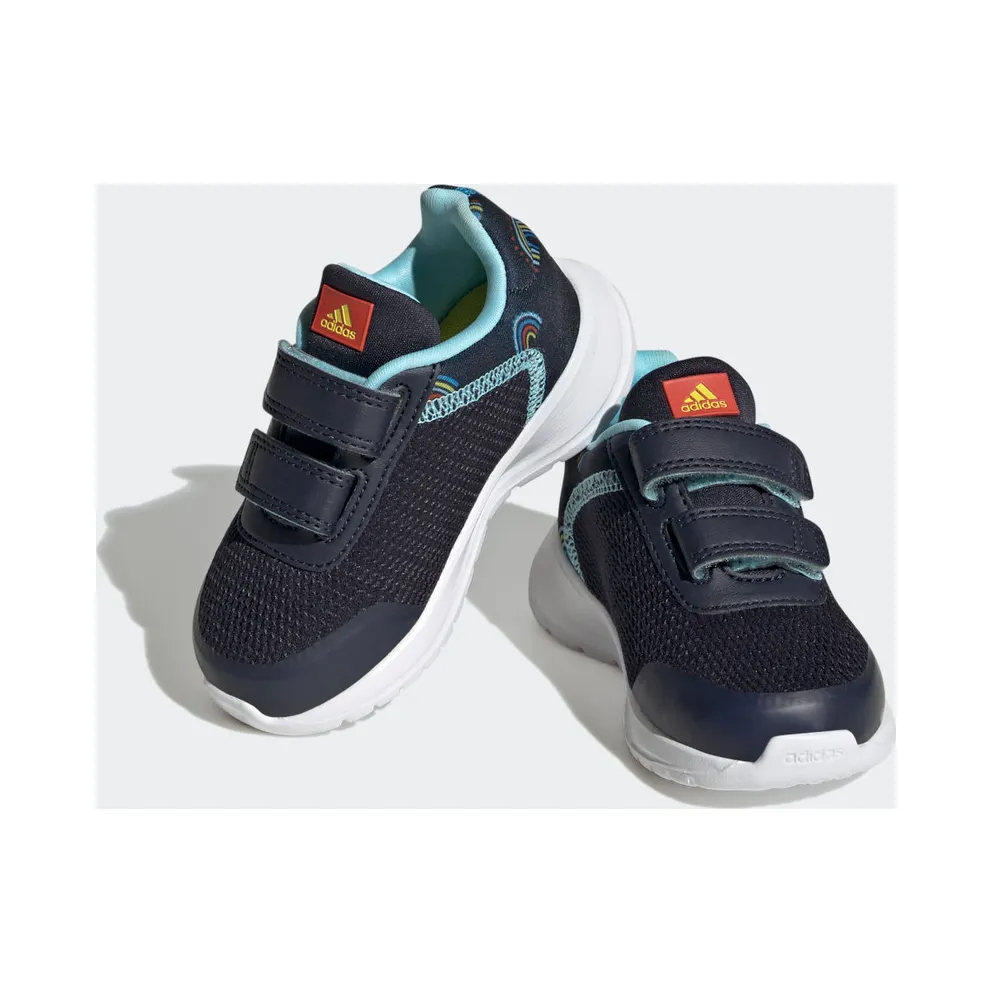 Adidas Tensaur Run Sport Running Two-Strap Hook-and-Loop Legend Ink / Bold Orange / Impact Yellow (GY2462)