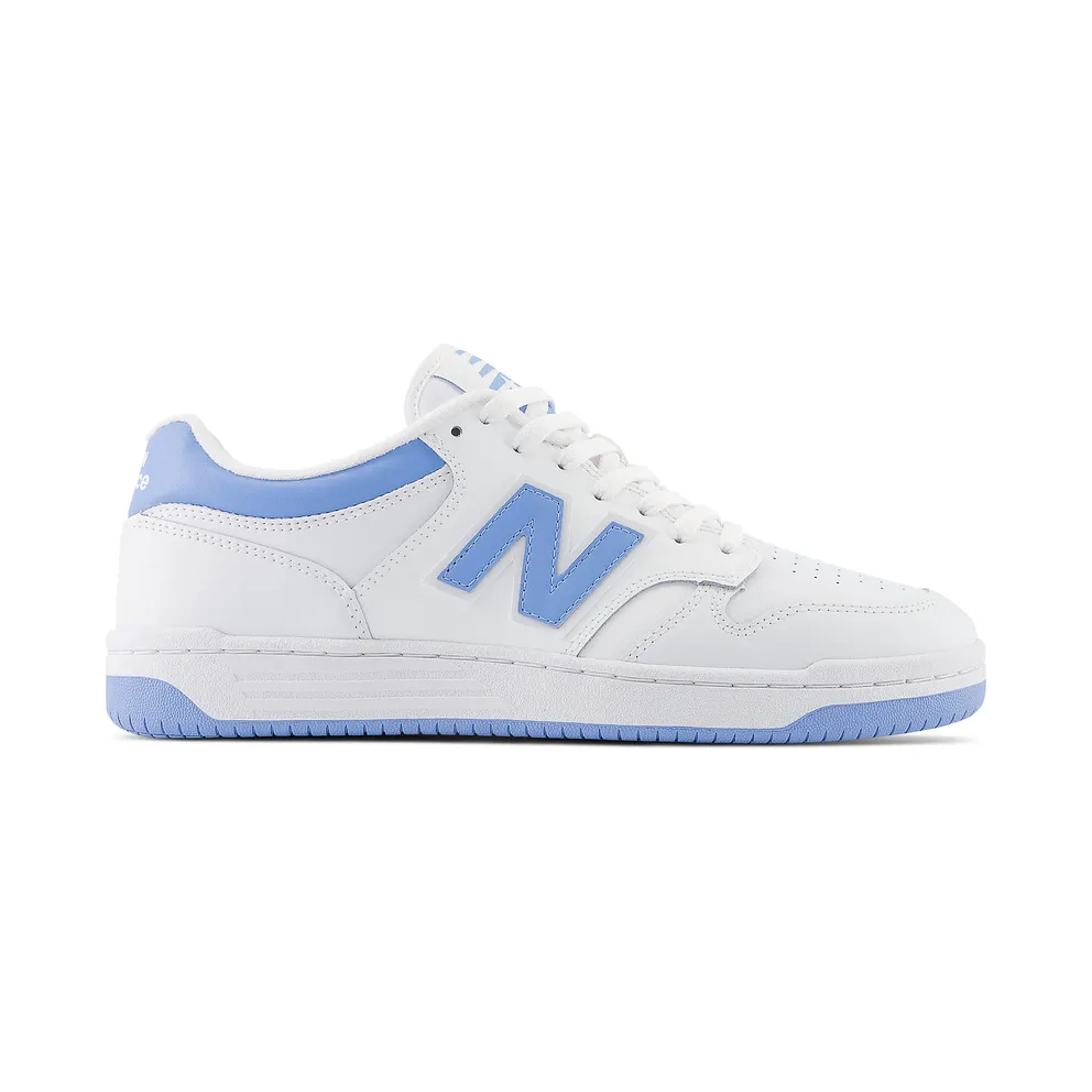 New Balance 480 UNC White Team Carolina Light Aluminum (BB480LTC)
