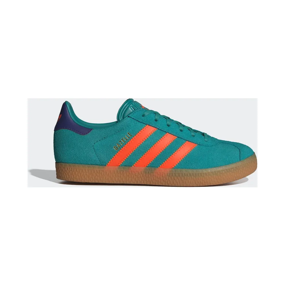 Adidas Gazelle Pure Teal / Impact Orange / Collegiate Purple (JR5943)
