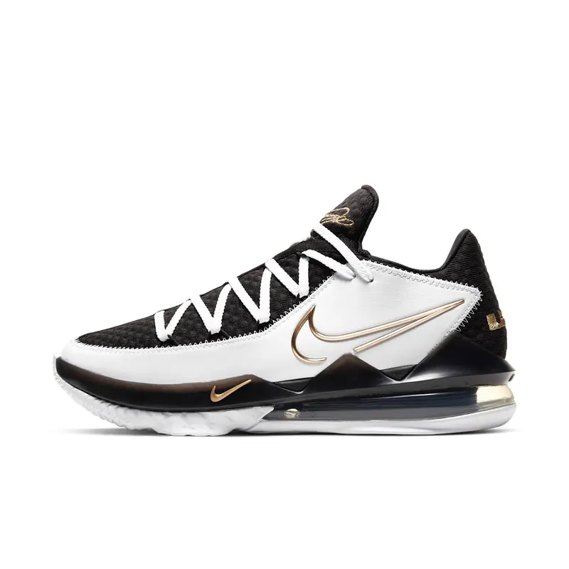 Nike LeBron Seventeen Low White / Metallic Gold / Black (CD5006-101)