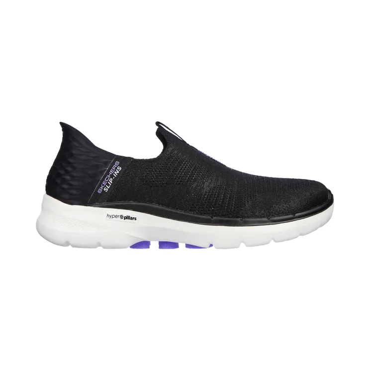 Skechers Slip-ins: GO Walk 6 Fabulous View “Black / Lavendel (124569 Bklv)” (124569BKLV)