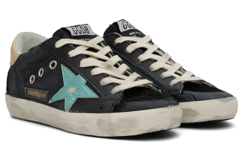 Golden Goose Black Super-Star Low-Top Sneakers (GWF00102.F003177.90329) (4)