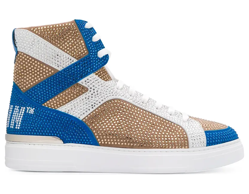 Philipp Plein ‘Money Beast’ High-Top-Sneakers – Braun (A19SMSC2225PLE075N)