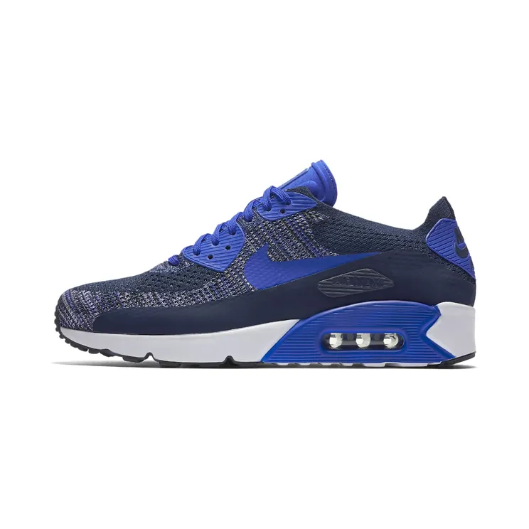 Nike Air Max 90 Ultra Flyknit 2.0 “College Navy / White / Black / Paramount Blue” (875943-400)