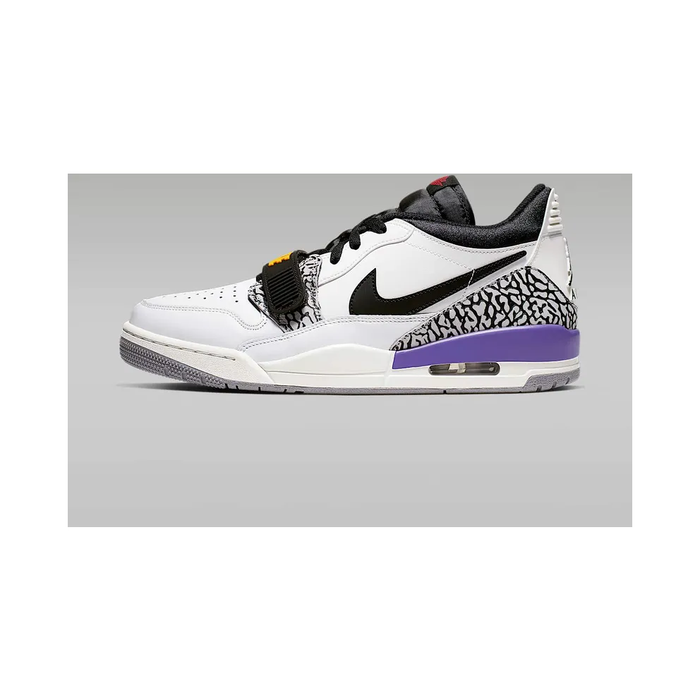 Jordan Legacy 312 Low Lakers Summit White/Varsity Red-Black-Varsity Purple-University Gold (CD7069-102)