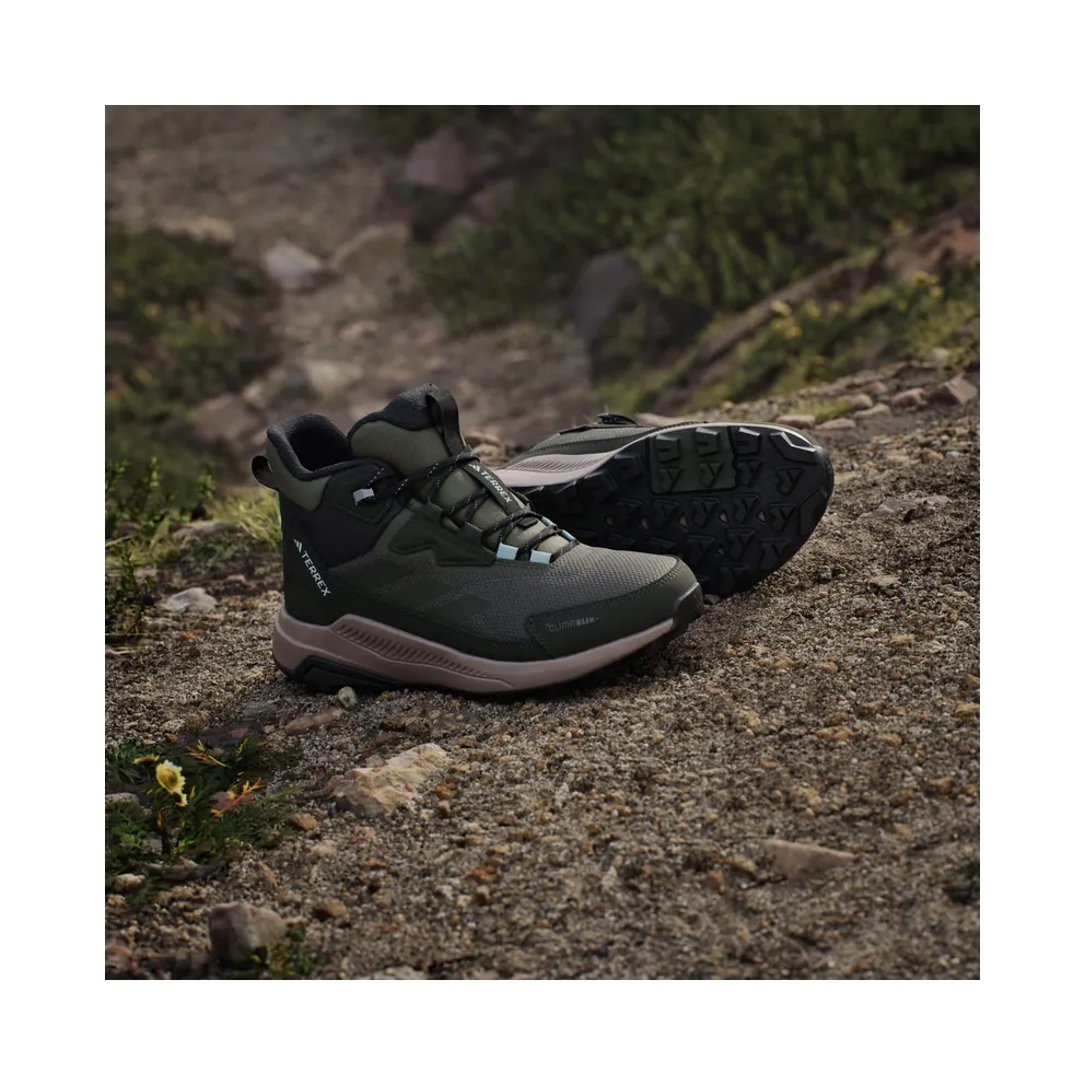 Adidas Terrex Anylander CLIMAWARM+ Hiking Shoes Olive Strata / Night Cargo / Semi Flash Aqua (JQ9951)