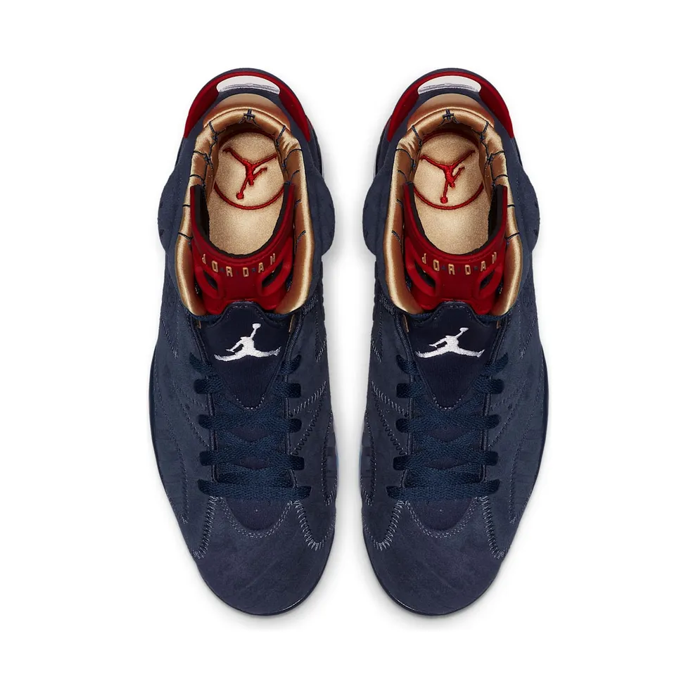 Jordan 6 Retro Doernbecher 15th Anniversary Midnight Navy/White-Varsity Red-Metallic Gold (CI6293-416)
