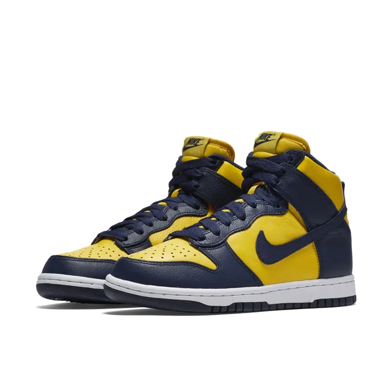 Nike Dunk High Retro Michigan (W) Varsity Maize/Midnight Navy (854340-700)
