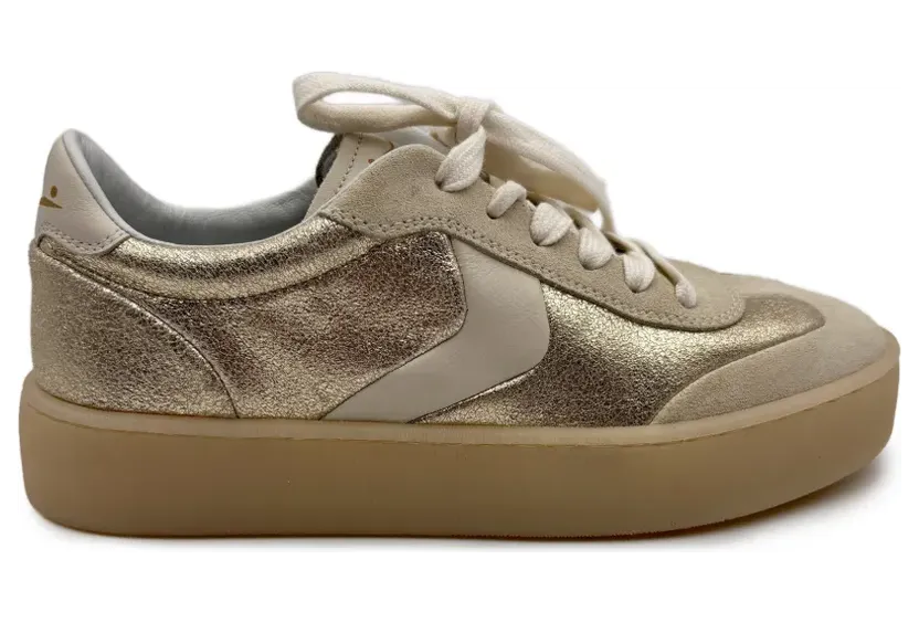 Voile Blanche MIND-02 suède low-top sneakers – Goud (MIND02SUEDE)