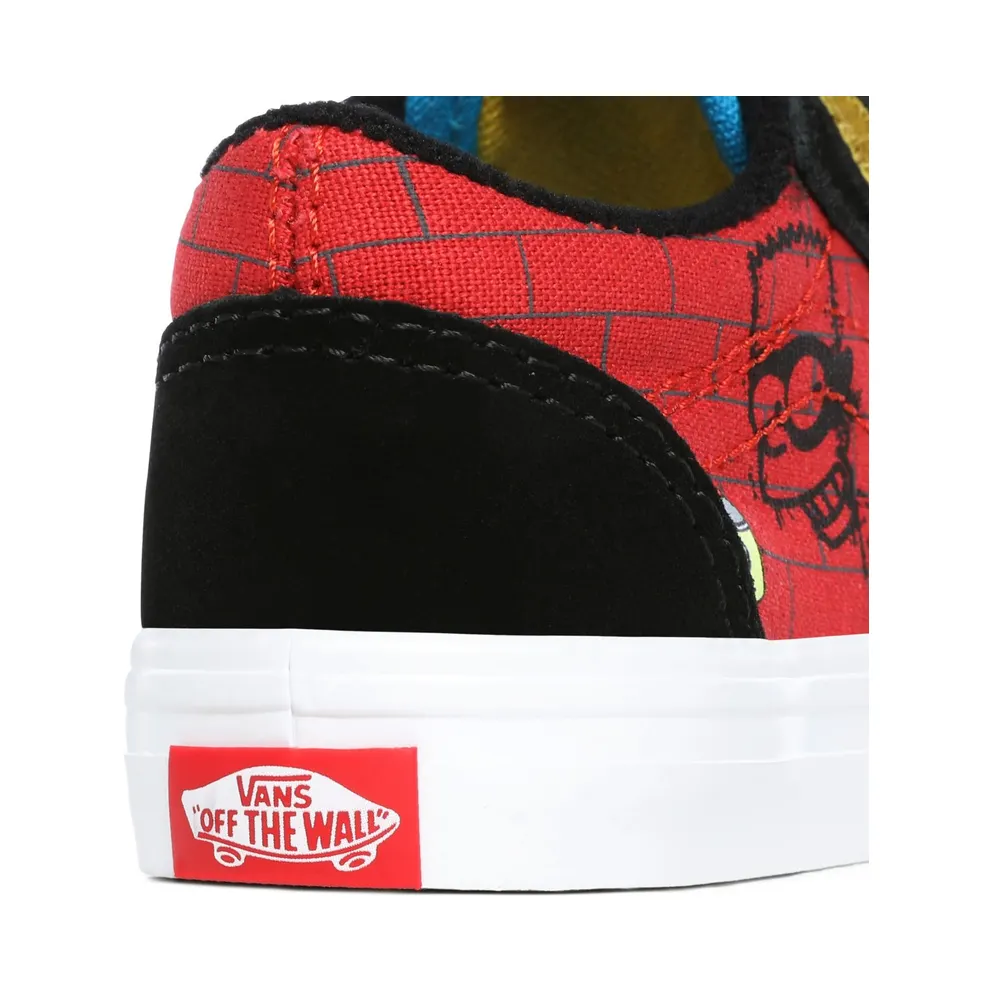 Vans The Simpsons X Vans El Barto Old Skool V Toddler Shoes Red (VN0A38JN17A)