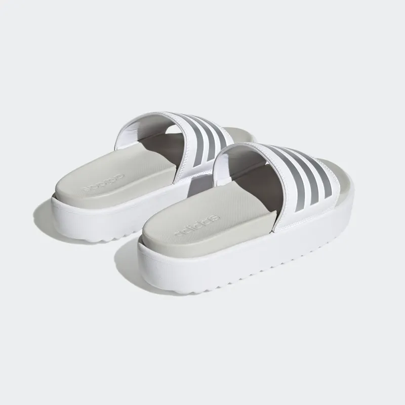 Adidas adilette Platform Slides Cloud White / Zero Metalic / Grey One (IE9703)