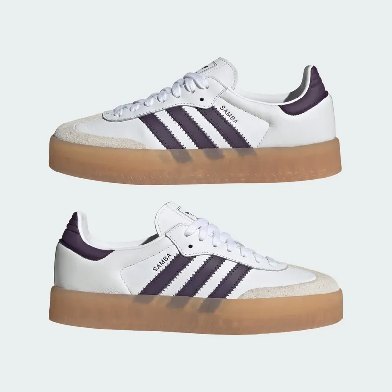 adidas Sambae White Off White Aurora Plum (JS3941)