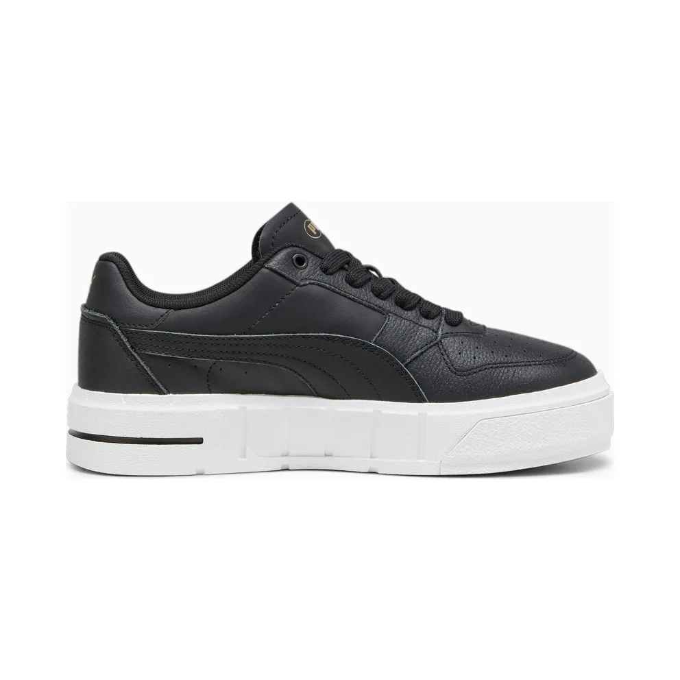 Puma Cali Court leren damessneakers White/Black (393802-04)