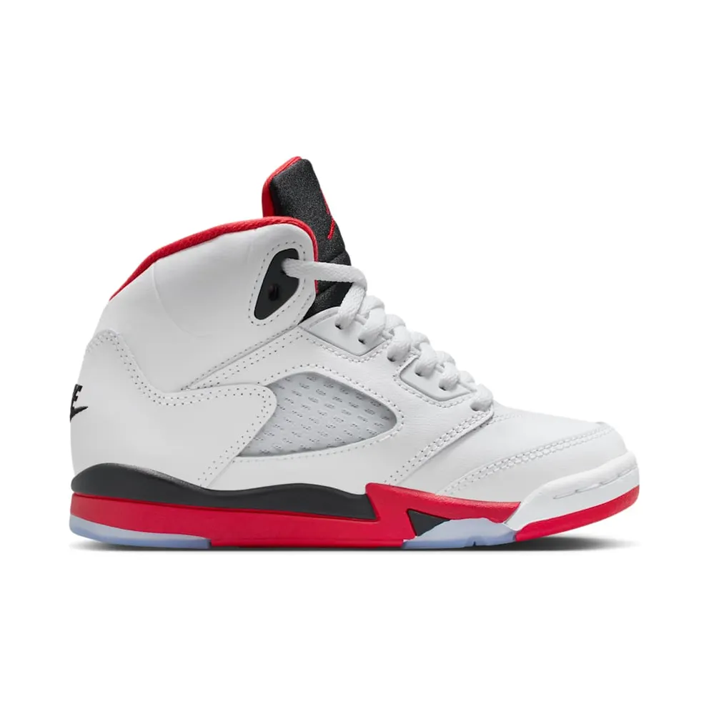 Air Jordan 5 PS “Fire Red – Black Tongue (2025)” (HQ7979-101)