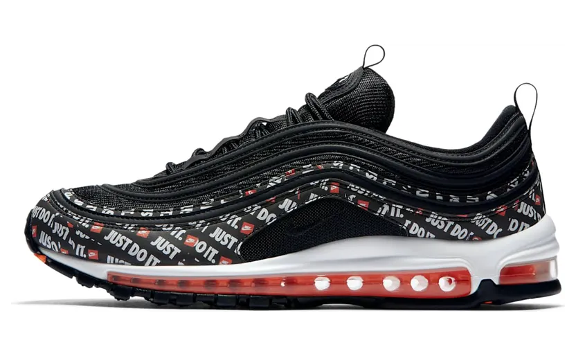 Nike Air Max 97 ‘Just Do It Pack’ “Black / Total Orange / White” (AT8437-001)