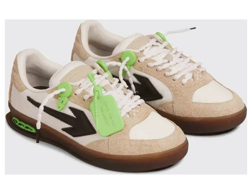 Off-White End of Play Suede and Nylon Sneakers White (M2ALS6F0026865)