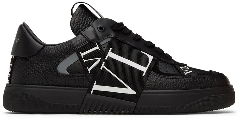 Valentino Garavani Black ‘VL7N’ Band Low Sneakers (WY0S0C58WRQ)