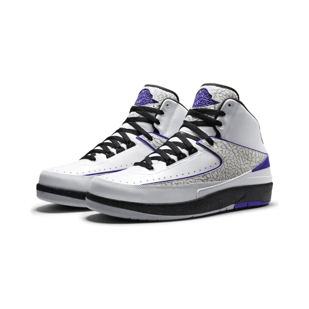 Jordan 2 Retro Dark Concord White/Concord-Black (385475-153)