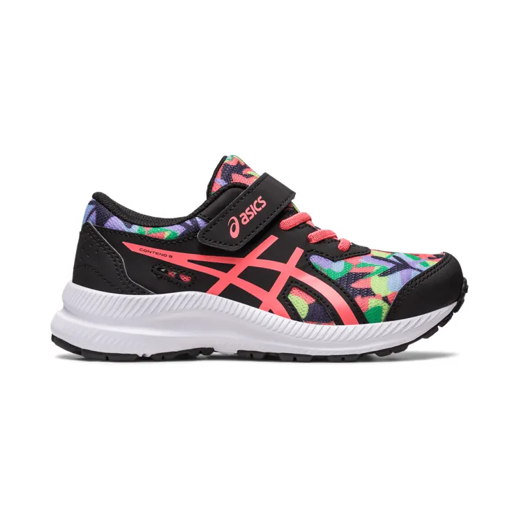 Asics Contend 8 Print Ps Black/Papaya (1014A293.004)