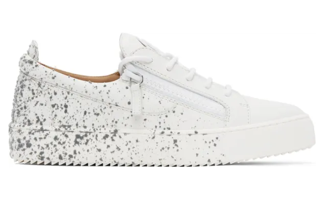 Giuseppe Zanotti White Frankie Spray Sneakers (RU00024 88169)