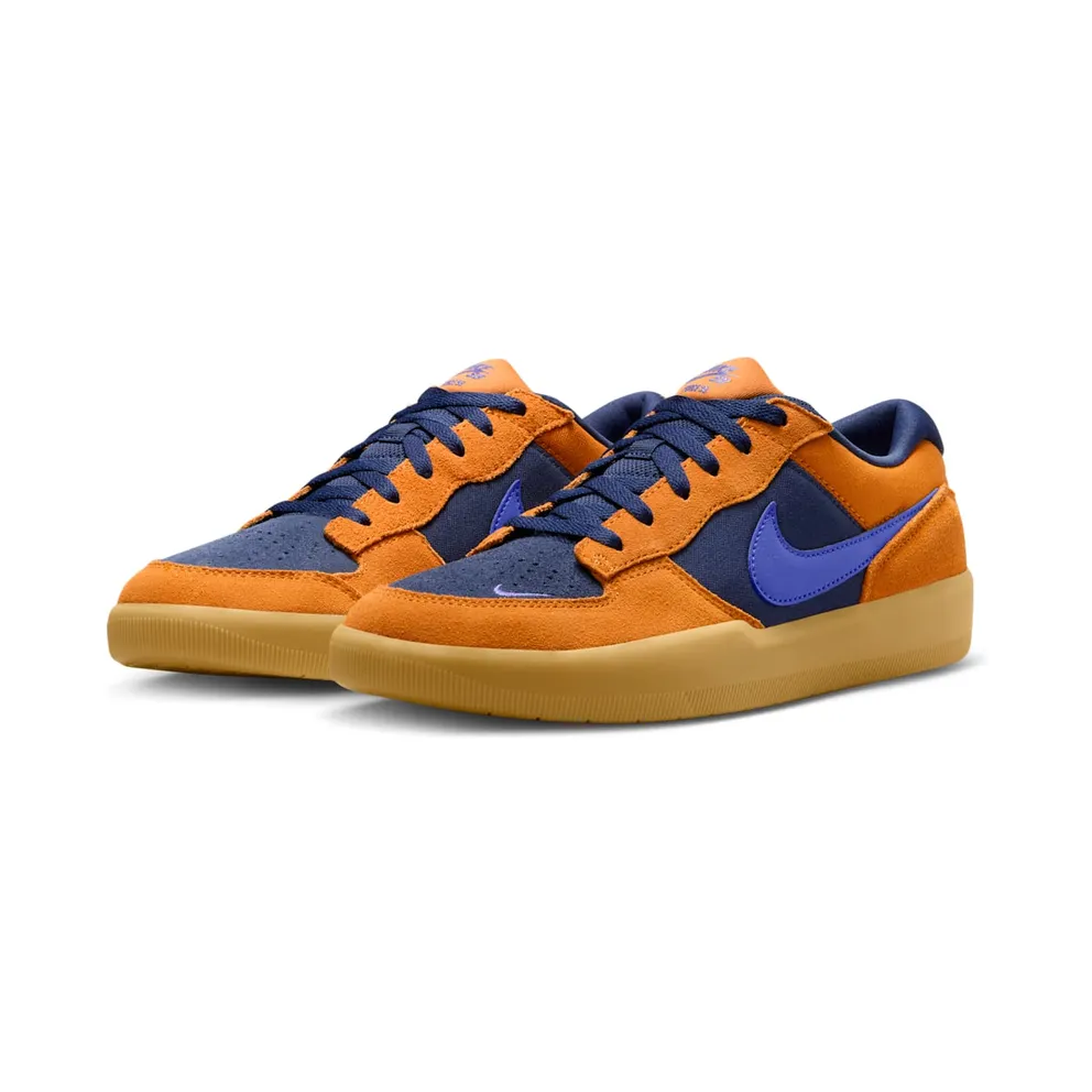 Nike SB Force 58 “Monarch / Midnight Navy / Gum Light Brown / Persian Violet” (DV5477-800)