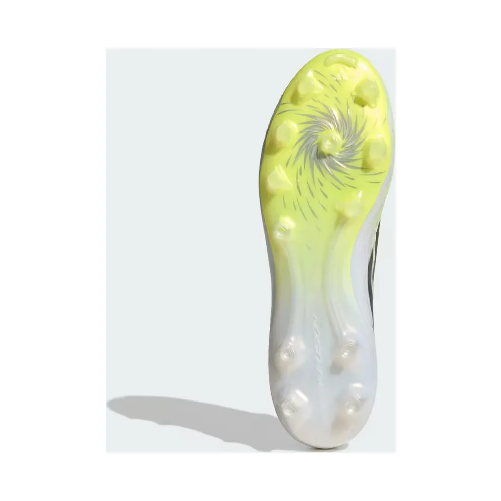 adidas F50 Sparkfusion Pro Mid Cut Firm Ground / Artificial Ground Football Boots Womens “Cloud White / Iron Metallic / Hi-Res Yellow” (JR8954)