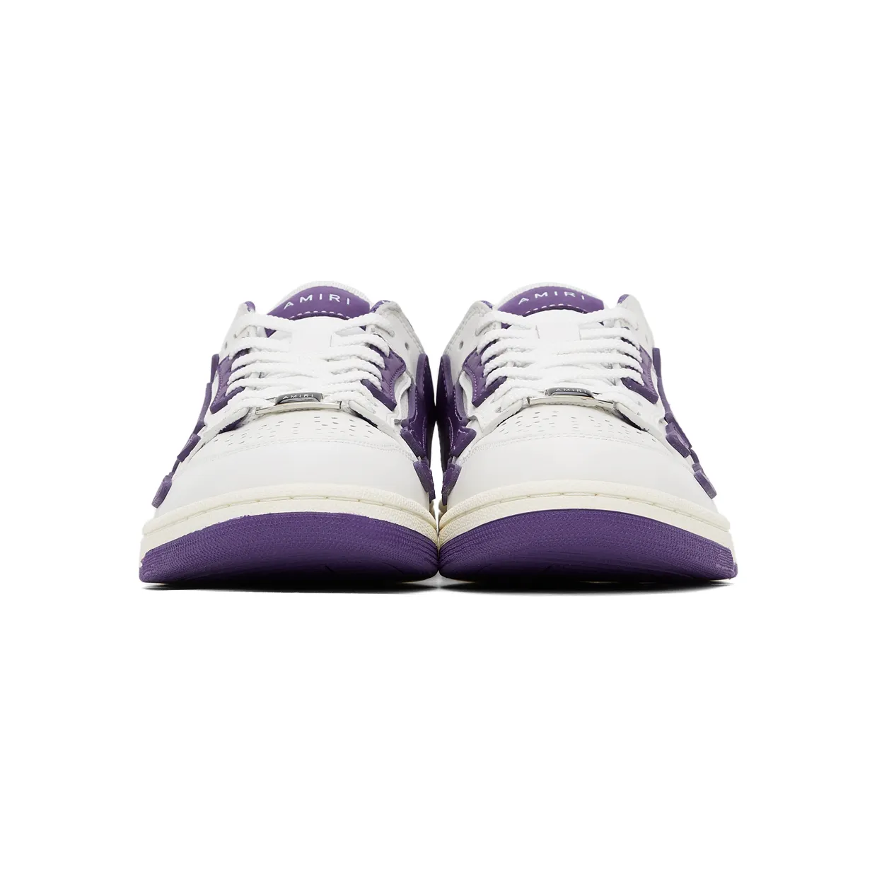 AMIRI White & Purple Skel Top Low Sneakers (PS22MFS003-196) (2)