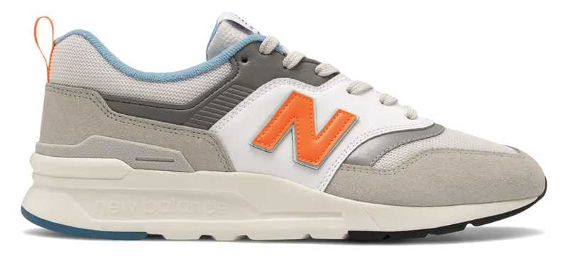 New Balance 997H Rain Cloud White/Grey-Orange (CM997HAG)