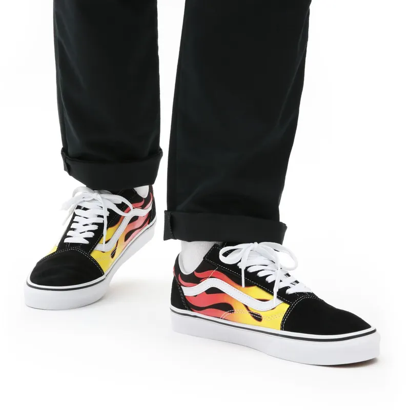 Vans Old Skool Flame (2017) Black/True White (VN0A38G1PHN)