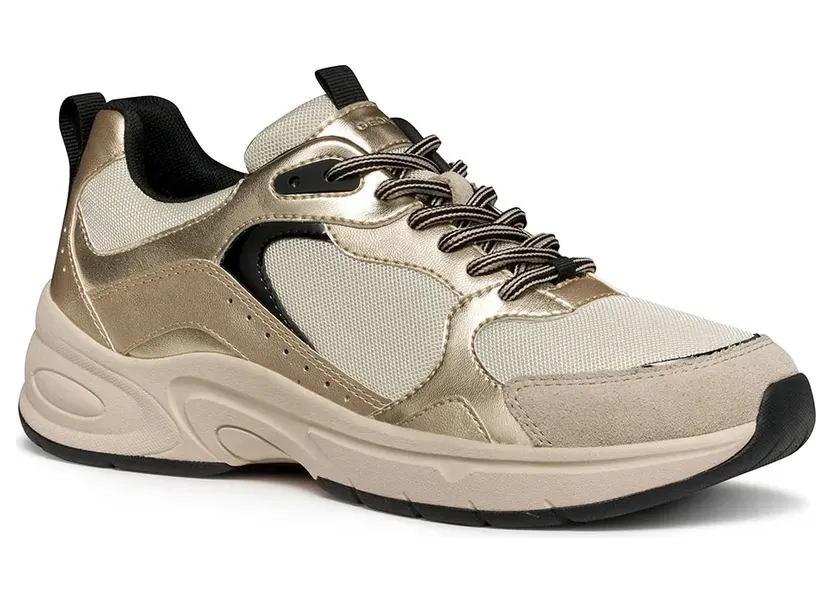 Geox sneaker Melkwit/Lichtgoud (D55YLA014AJ-C1S2L)