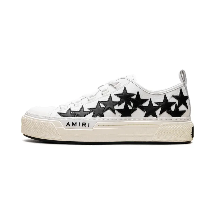 Amiri Stars Court Low “WHITE / BLACK” (PXMFS004-111)