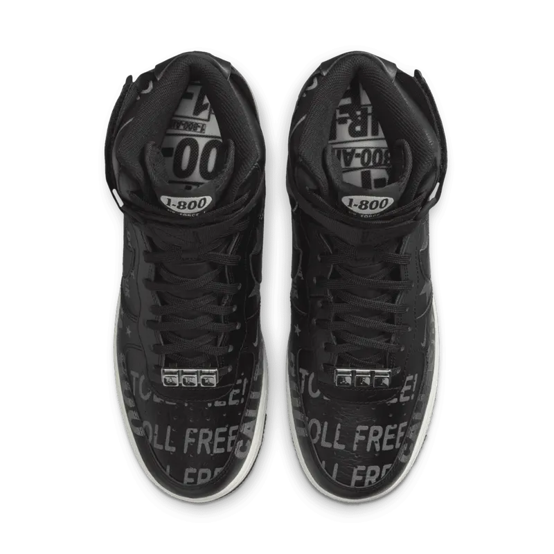 Nike Air Force 1 High Toll Free Black/Black-Sail-Vast Grey (CU1414-001)