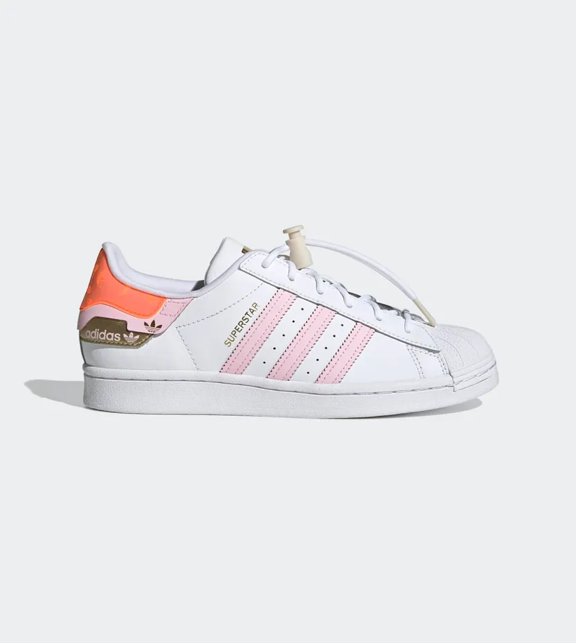 adidas Superstar Cloud White / Clear Pink / Solar Red (H00659)